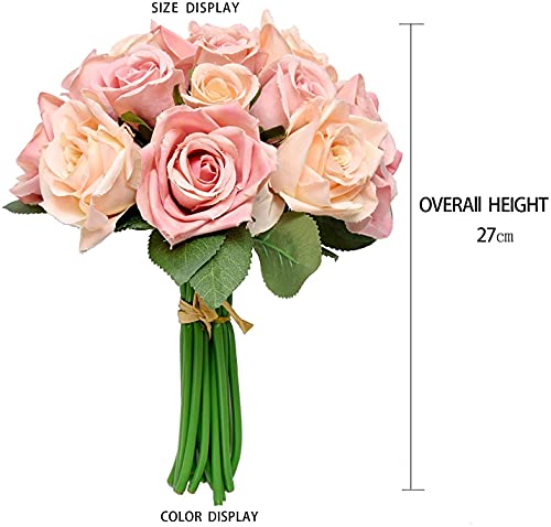 Silk Rose Bridal Bouquet for Home Decoration