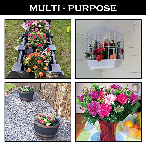 Mixed Bouquet: Hot Pink & Ivory Wine Flowers