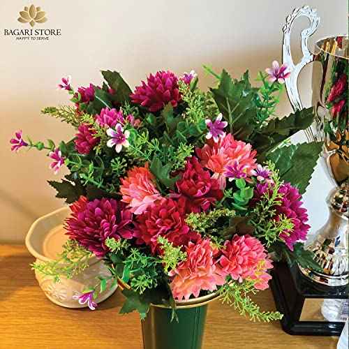 Mixed Bouquet: Hot Pink & Ivory Wine Flowers