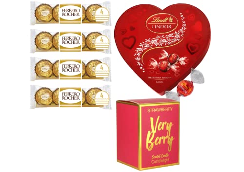 Sweet Bouquet Set - Flowers, Chocolates & Candles