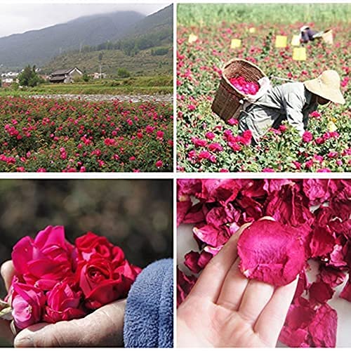 Biodegradable Dried Red Rose Petals for DIY Crafts