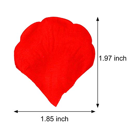 Red Silk Rose Petals for Romantic Occasions