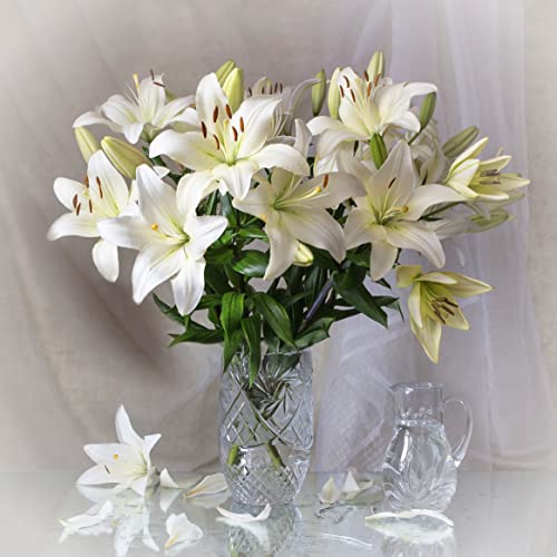 Stunning White Lily Bouquet - Scented Gift