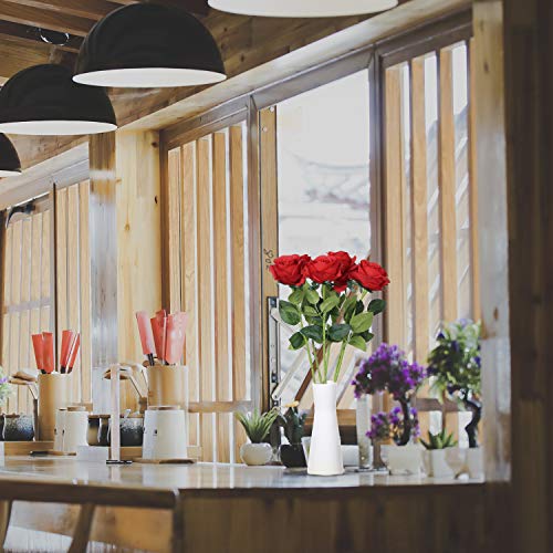 Red Silk Rose Bouquet for Home Decor