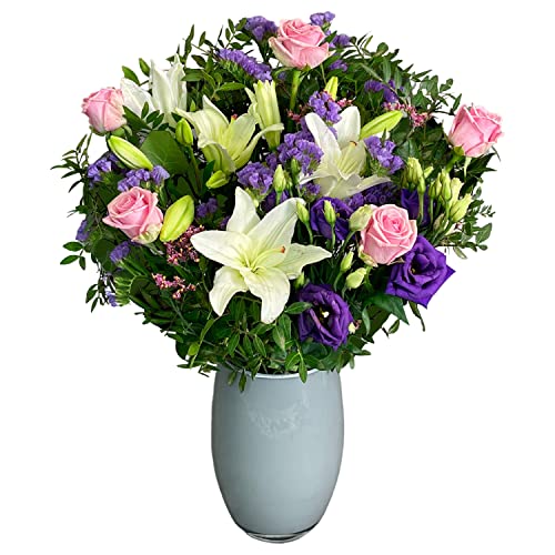 Purple Passion Hand Tied Fresh Flowers, Fresh Flowers Delivered Next Day Prime Delivery, Flowers Fresh Bouquet, Perfect for Birthdays, Anniversaries and Thank You Gifts