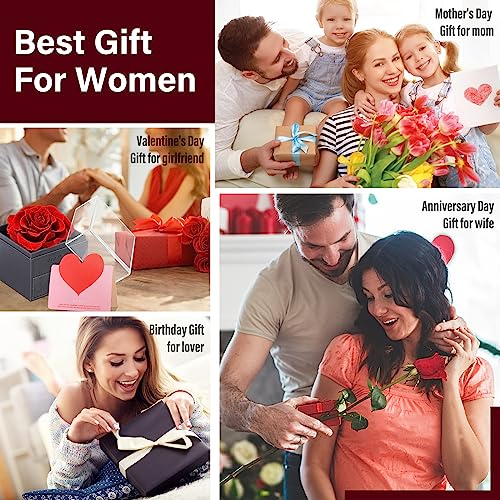 Eternal Rose Gift Box with Necklace