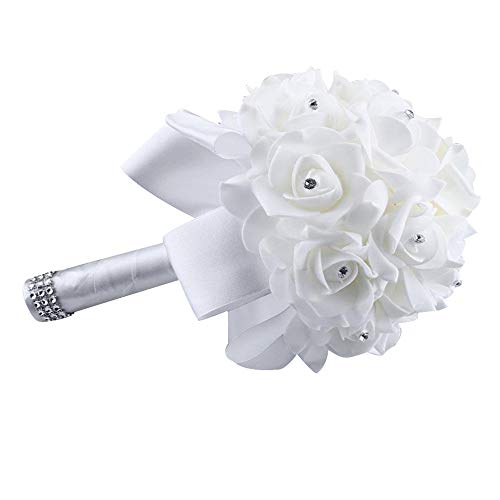 Crystal Rose Bouquet for Weddings