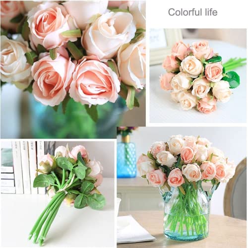 White and Blue Artificial Wedding Bouquet