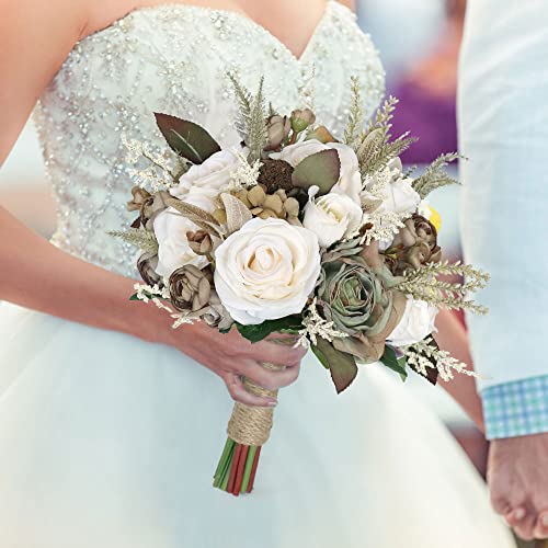Customizable Handcrafted Rose Bouquet for Weddings
