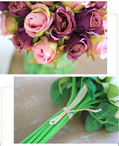 White and Blue Artificial Wedding Bouquet