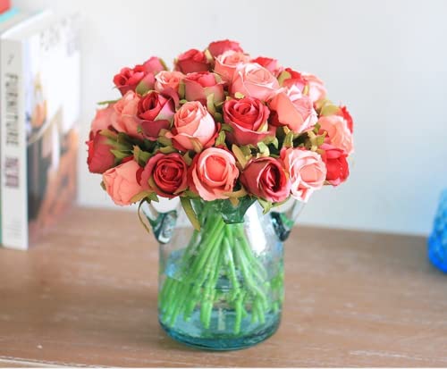 White and Blue Artificial Wedding Bouquet