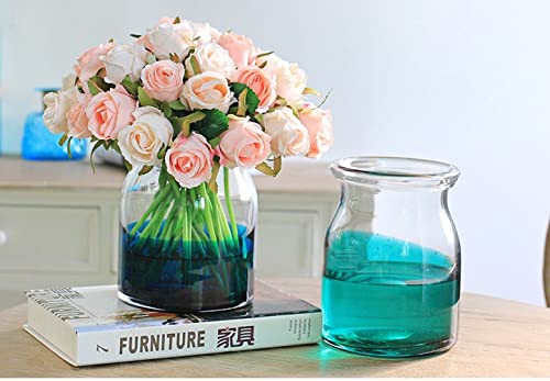 White and Blue Artificial Wedding Bouquet