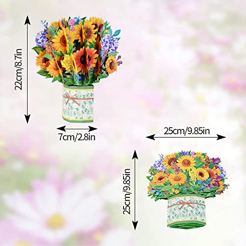 3D Flower Pop Up Greeting Card for Mom