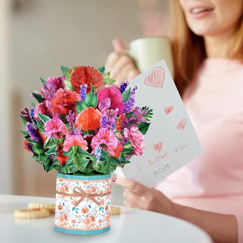 3D Flower Pop Up Greeting Card for Mom