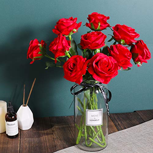 10 Artificial Red Roses for Wedding/Home Decoration