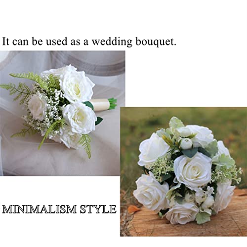 Silk Rose Bouquet for Weddings and Decor