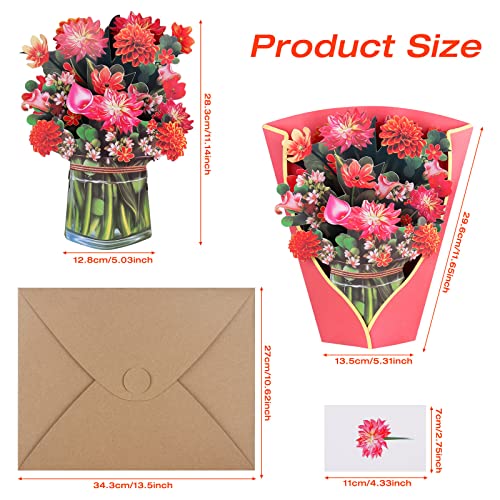 3D Pop Up Bouquet Greeting Card for Mom