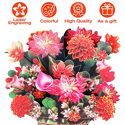 3D Pop Up Bouquet Greeting Card for Mom