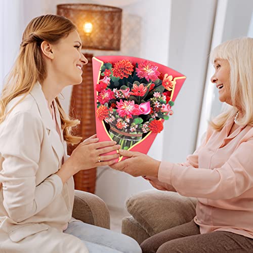 3D Pop Up Bouquet Greeting Card for Mom