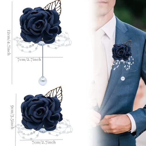 Blue Rose Corsage and Boutonniere Set