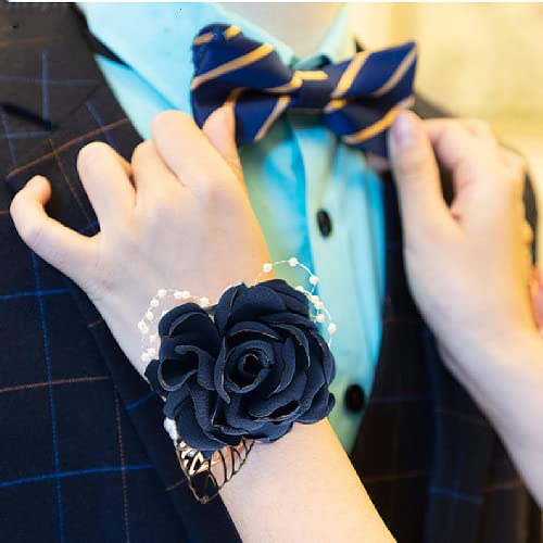 Blue Rose Corsage and Boutonniere Set