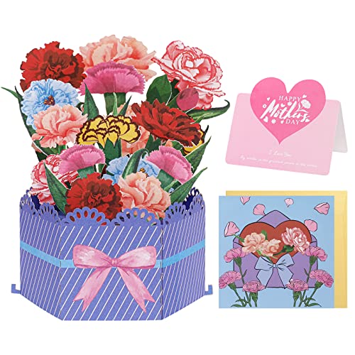 Mother's Day 3D Pop Up Flower Bouquet Card
