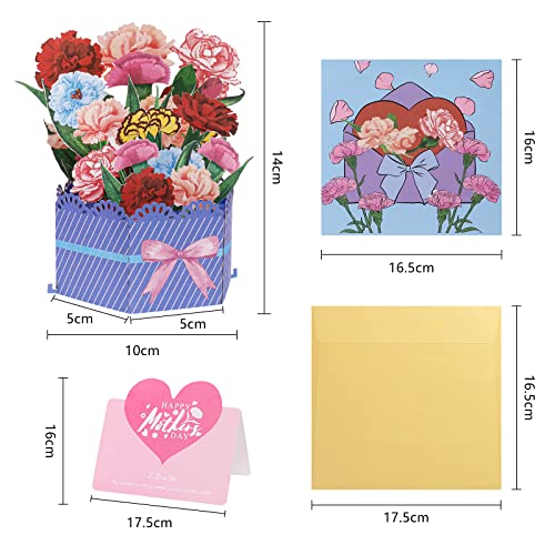Mother's Day 3D Pop Up Flower Bouquet Card
