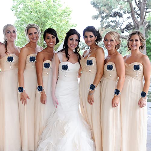 Rose Corsage Bracelet Set for Weddings and Proms