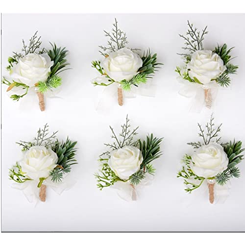Rose Flower Corsage and Boutonniere Set