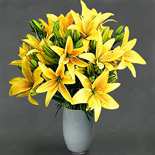 Yellow Lily Bouquet for Birthdays and Anniversaries
