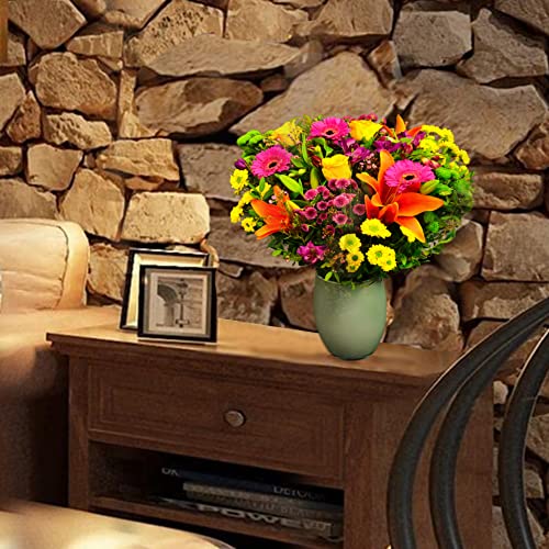 Vibrant Hand Tied Mixed Fresh Flowers, Delivered UK Next Day, Stunning Floral Bouquet of Beautiful Colour for Mother's Day, Birthdays, or Just Because