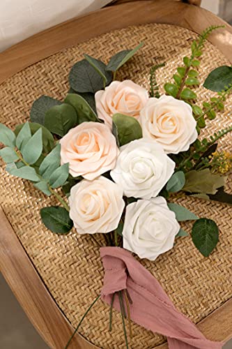 Real Touch Foam Roses for Home Decor