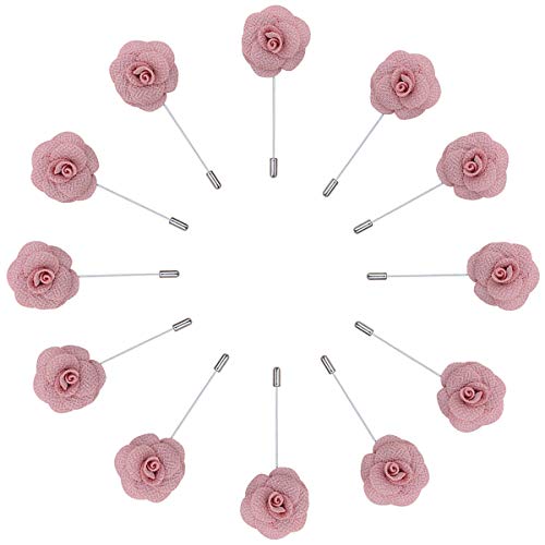 Blush Pink Men's Lapel Boutonniere Set