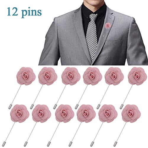 Blush Pink Men's Lapel Boutonniere Set