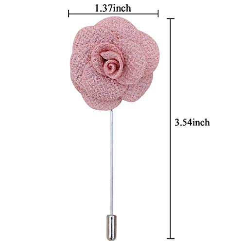 Blush Pink Men's Lapel Boutonniere Set