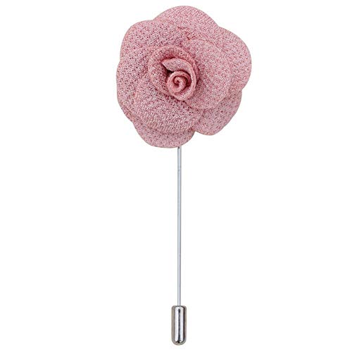 Blush Pink Men's Lapel Boutonniere Set