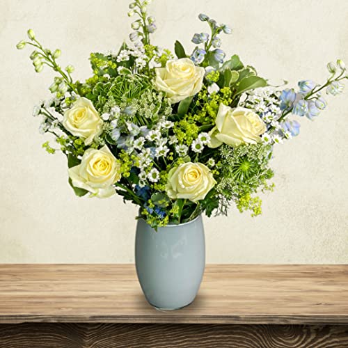 Ocean Breeze Bouquet Beautiful Fresh Flowers, Fresh Flowers Delivered Next Day Prime Delivery, Flowers Fresh Bouquet, Perfect for Birthdays, Anniversaries and Thank You Gifts.