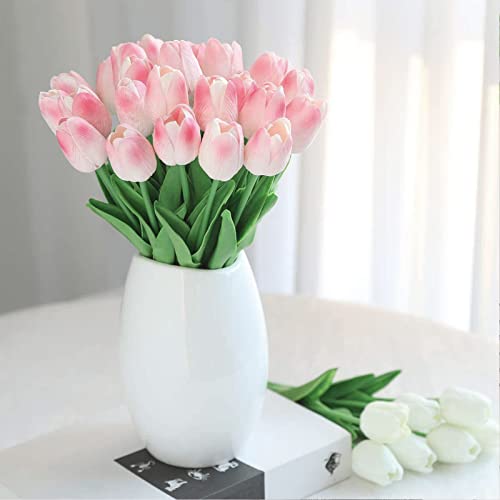 Real Touch Pink Tulip Bouquet for Any Occasion