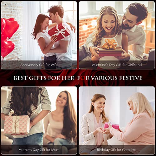 Preserved Eternal Rose Necklace Bouquet for Her