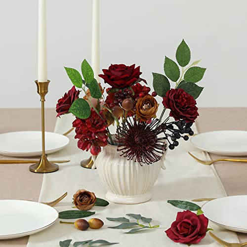 Artificial Flower Combo for Weddings & Events (Red)