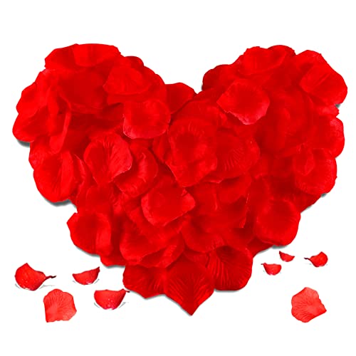 Red Silk Rose Petals for Special Occasions