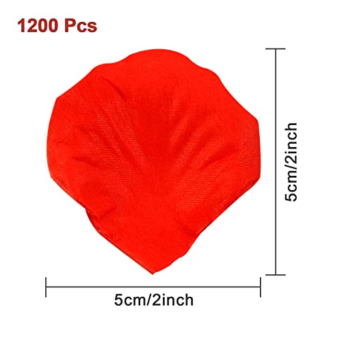 Red Silk Rose Petals for Special Occasions