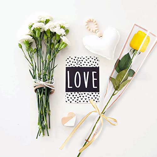 Champagne Edged White Rose Sleeves - 50ct