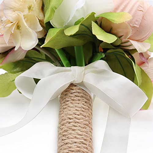 Silky Peony Wedding Bouquet for Bride Bridesmaid