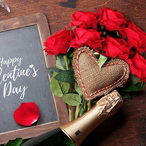 Red Silk Rose Bouquet for Wedding Decor