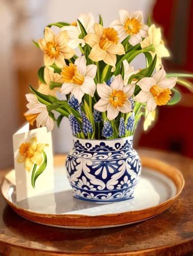 3D Handmade Daffodil Bouquet Greeting Card