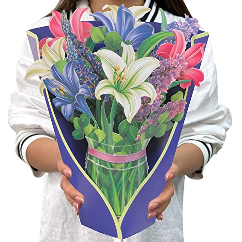 Life Size Forever Flowers Pop-Up Card