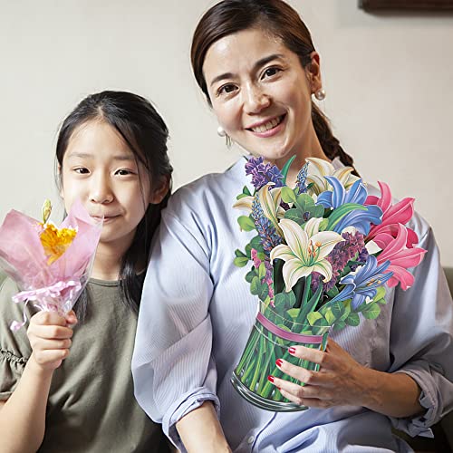 Life Size Forever Flowers Pop-Up Card