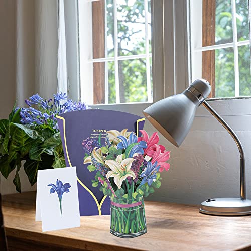 Life Size Forever Flowers Pop-Up Card