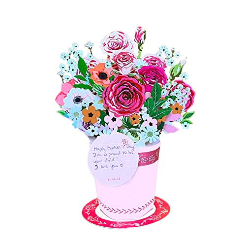 Pop Up Roses Bouquet Card